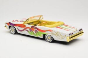 Chevrolet Impala Lowrider White Metallic Hot Wheels 1:18 27635 Métal Moulé — image 7 sur 8