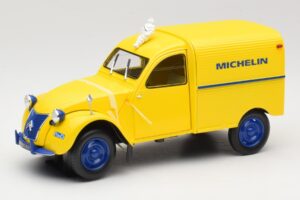 Citroen 2CV Fourgonnette Michelin Bibendum Norev 1:18 181502 Métal Moulé