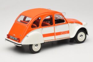 Citroen 2CV Spot Orange & Blanc Solido 1:18 421183600 Métal Moulé — image 3 sur 8