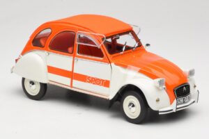 Citroen 2CV Spot Orange & Blanc Solido 1:18 421183600 Métal Moulé — image 6 sur 8