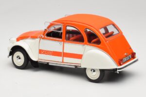 Citroen 2CV Spot Orange & Blanc Solido 1:18 421183600 Métal Moulé — image 7 sur 8