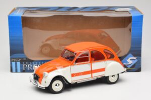 Citroen 2CV Spot Orange & Blanc Solido 1:18 421183600 Métal Moulé — image 8 sur 8
