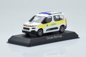Citroen Berlingo Ambulance SAMU Blanc Jaune Norev 1:43 155769 Métal Moulé — image 2 sur 4