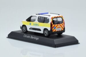 Citroen Berlingo Ambulance SAMU Blanc Jaune Norev 1:43 155769 Métal Moulé — image 3 sur 4