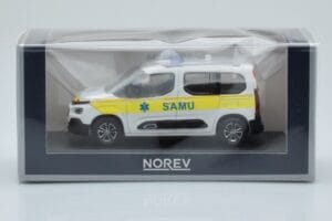 Citroen Berlingo Ambulance SAMU Blanc Jaune Norev 1:43 155769 Métal Moulé — image 4 sur 4