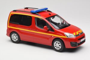 Citroen Berlingo II Pompiers Rouge Norev 1:18 181641 Métal Moulé — image 4 sur 6