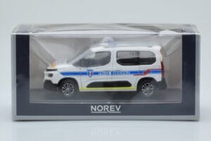 Citroen Berlingo Police Municipale v2 Blanc Bleu Norev 1:43 155768 Métal Moulé — image 4 sur 4