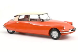 Citroen ID19 Orange & Crème Norev 1:12 121580 Métal Moulé