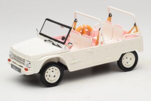 Citroen Mehari Eden Sorbet Blanc et Rose Norev 1:18 181804 Métal Moulé
