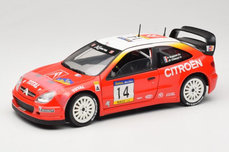 Citroen Xsara T4 WRC #14 P. Bugalski / J-P. Chiaroni WRC 2001 Solido 1:18 9021 Métal Moulé