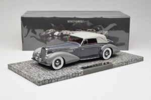 Delage D8 120 Cabriolet Gris & Gris Foncé Minichamps 1:18 107115134 Métal Moulé — image 6 sur 6