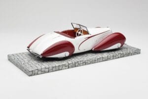 Delahaye Type 135 M Cabriolet Blanc Rouge Minichamps 1:18 107116161 Résine — image 2 sur 6