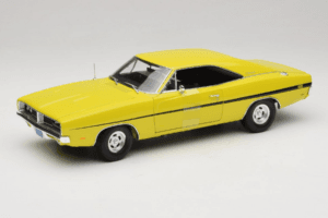 Dodge Charger R/T Jaune Dirty Mary Crazy Larry Auto World 1:18 AWSS101/06 Métal Moulé