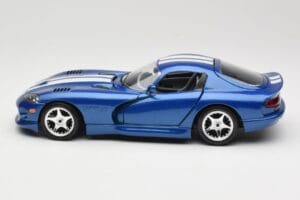 Dodge Viper GTS SR II Bleu avec Bandes Blanches Bburago 1:18 3330 Métal Moulé — image 4 sur 8