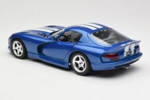 Dodge Viper GTS SR II Bleu avec Bandes Blanches Bburago 1:18 3330 Métal Moulé — image 7 sur 8
