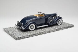 Duesenberg SJN Convertible Coupe Midnight Blue Minichamps 1:18 107150332 Métal Moulé — image 2 sur 6
