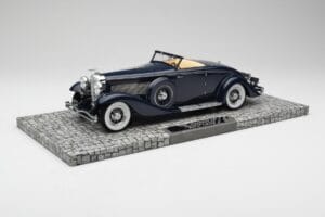Duesenberg SJN Convertible Coupe Midnight Blue Minichamps 1:18 107150332 Métal Moulé