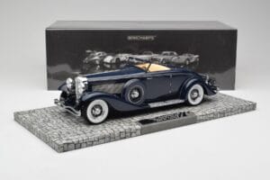 Duesenberg SJN Convertible Coupe Midnight Blue Minichamps 1:18 107150332 Métal Moulé — image 6 sur 6