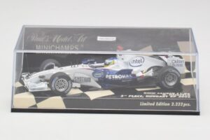 BMW Sauber F1.06 #10 N. Heidfeld Hungarian GP 3rd Place 2006 Minichamps 1:43 400060116 Métal Moulé — image 5 sur 5
