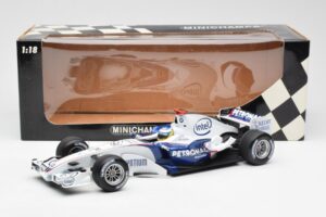BMW Sauber F1.06 #16 N. Heidfeld F1 2006 Minichamps 1:18 100060016 Métal Moulé — image 6 sur 6