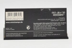 Brabham BMW BT52B A. Senna Test Car Paul Ricard 14 November 1983 Minichamps 1:43 540834399 Métal Moulé — image 4 sur 5