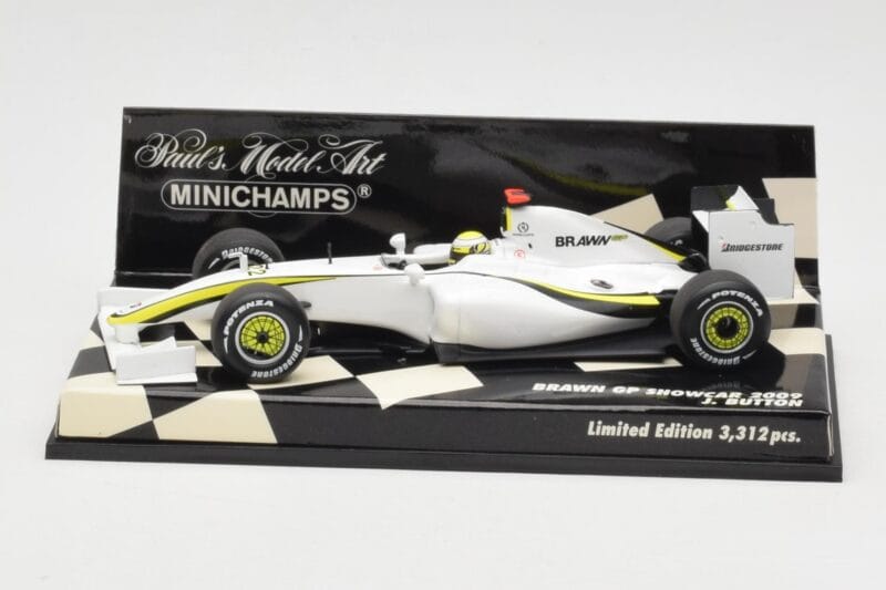 Brawn GP Mercedes BGP001 #22 J. Button Showcar 2009 Minichamps 1:43 400090092 Métal Moulé