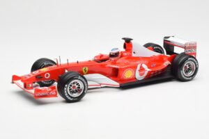 Ferrari F2003-GA #2 R. Barrichello F1 2003 Hot Wheels 1:18 B1024 Métal Moulé