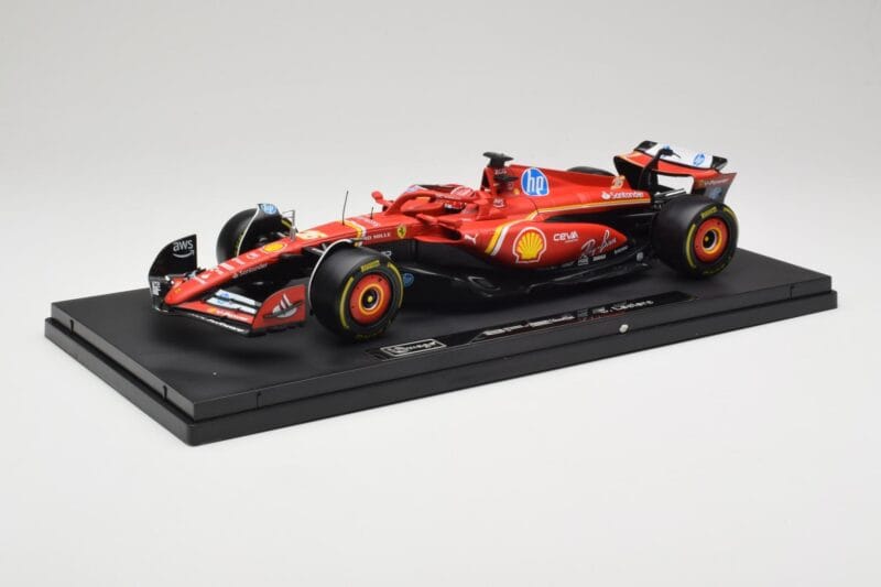 Ferrari SF-24 #16 C. Leclerc Emilia Romagna Grand Prix 2024 Bburago 1:18 18-16821-L-IMOLA-SHOWCASE Métal Moulé