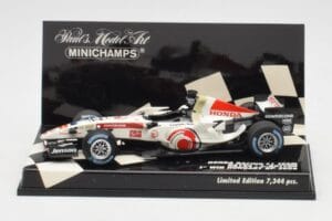 Honda RA106 #12 J. Button Hungarian GP Winner F1 2006 Minichamps 1:43 400060112 Métal Moulé