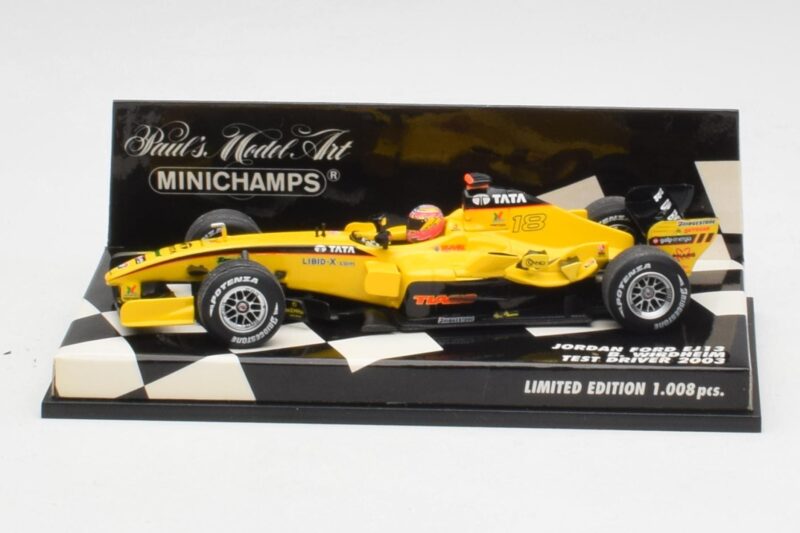 Jordan EJ13 B. Wirdheim F1 Test 2003 Minichamps 1:43 400030136 Métal Moulé