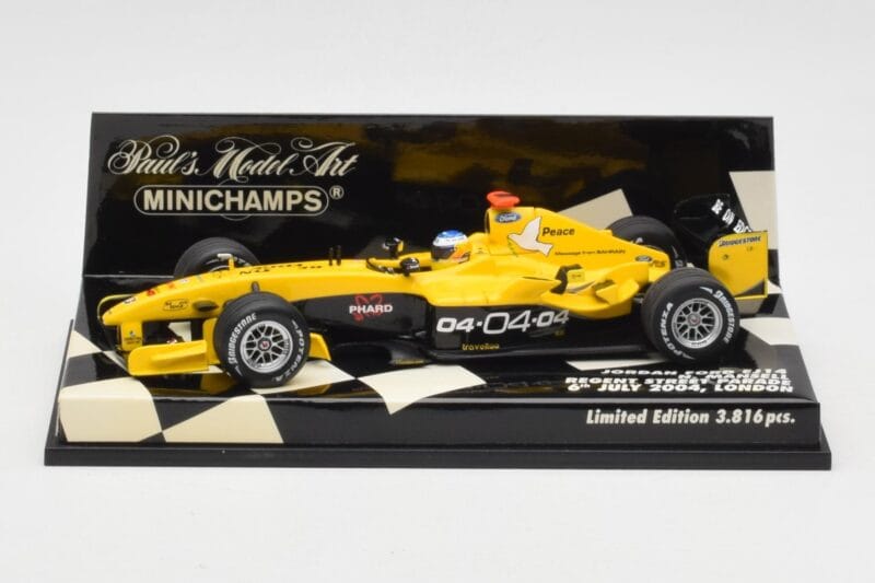 Jordan Ford EJ14 N. Mansell Regent Street Parade 2004 Minichamps 1:43 400040095 Métal Moulé