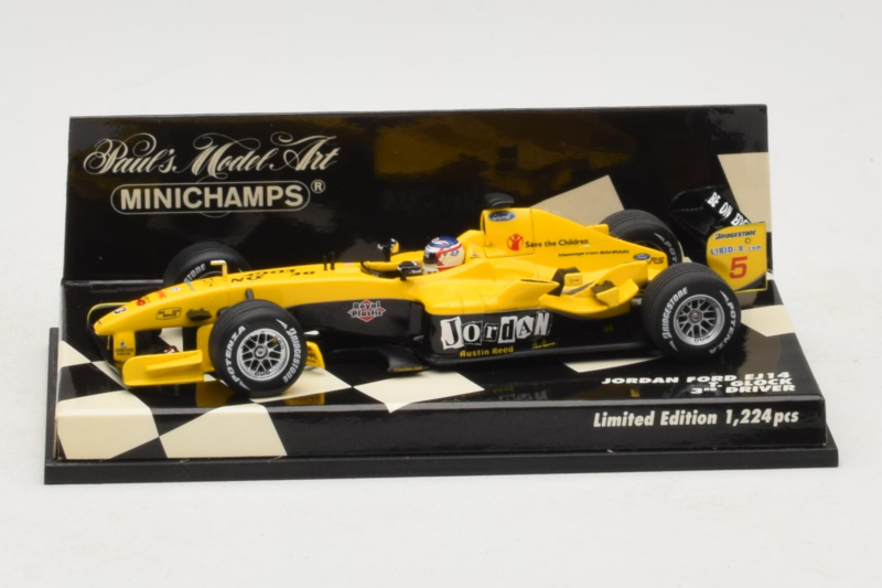 Jordan EJ14 Ford #19 T. Glock Jordan Ford F1 Team 2004 Minichamps 1:43 400040039 Métal Moulé