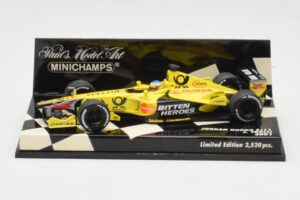 Jordan Honda EJ11 #11 J. Trulli F1 2001 Minichamps 1:43 400010012 Métal Moulé