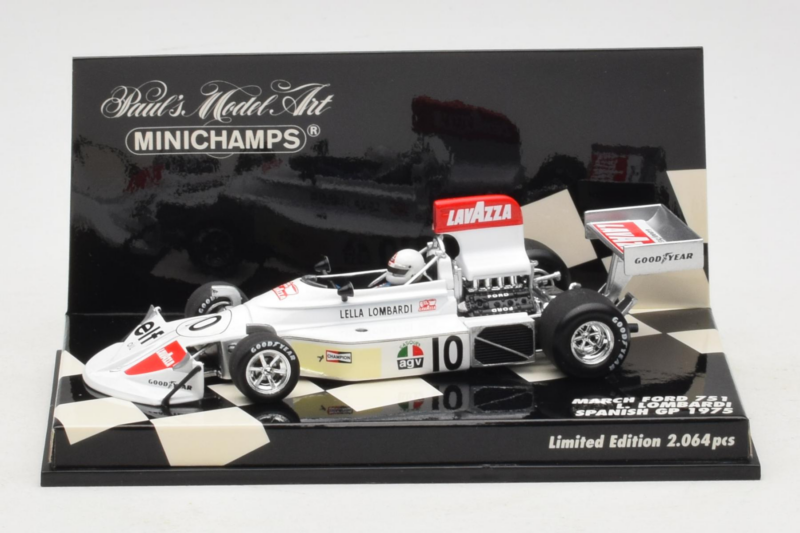 March 751 Ford #9 L. Lombardi Spanish GP 1975 Minichamps 1:43 430750010 Métal Moulé