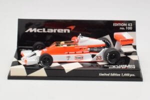 McLaren Ford M26 B. Giacomelli British GP 1978 Minichamps 1:43 530784333 Métal Moulé