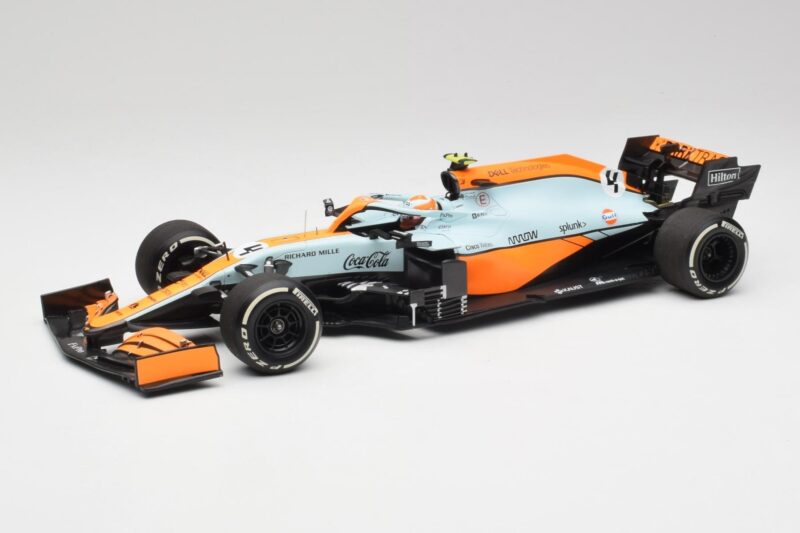 McLaren MCL35M #4 L. Norris Monaco GP 2021 Minichamps 1:18 530212404 Métal Moulé