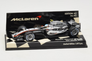McLaren MP4-20 Mercedes A. Wurz F1 2005 Minichamps 1:43 530054355 Métal Moulé