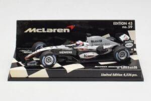 McLaren MP4-19B #6 K. Raikkonen F1 2004 Minichamps 1:43 530044316 Métal Moulé
