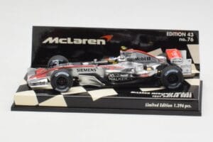 McLaren MP4-21 P. de la Rosa Test 2006 Minichamps 1:43 530064343 Métal Moulé