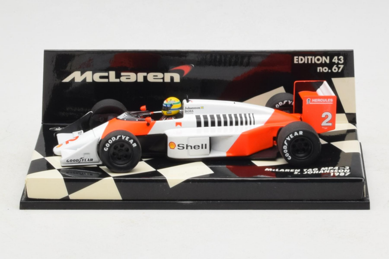 McLaren MP4/3 TAG #12 S. Johansson F1 1987 Minichamps 1:43 530874302 Métal Moulé