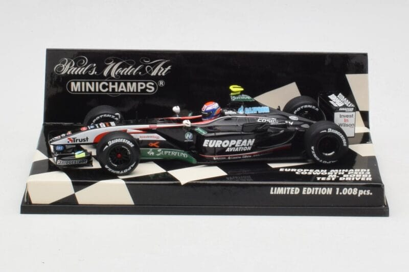 Minardi Cosworth PS03 M. Bobbi Test Car 2003 Minichamps 1:43 400030039 Métal Moulé