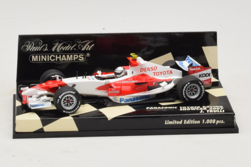Toyota J. Trulli Panasonic Toyota Racing Showcar F1 2007 Minichamps 1:43 400070082 Métal Moulé
