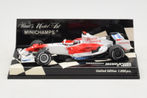 Toyota TF108 #9 J. Trulli Panasonic Toyota Racing Showcar F1 2008 Minichamps 1:43 400080081 Métal Moulé