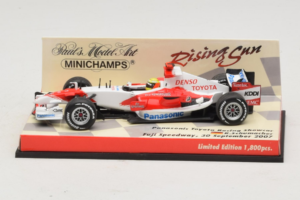 Panasonic Toyota Racing TF107 R. Schumacher F1 Showcar 2007 Minichamps 1:43 403070081 Métal Moulé