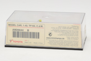 Toyota TF103 #21 C. da Matta Panasonic Toyota Racing F1 2003 Minichamps 1:43 AM26644B Métal Moulé — image 5 sur 5