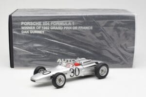 Porsche 804 #30 D. Gurney French Grand Prix 1962 AUTOart 1:18 86271 Métal Moulé — image 6 sur 6