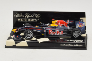 Red Bull Racing RB6 S. Vettel F1 Showcar 2010 Minichamps 1:43 400100075 Métal Moulé