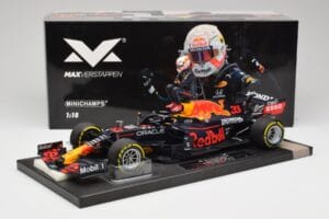 Red Bull RB16B #33 M. Verstappen France GP Winner 2021 Minichamps 1:18 113210833 Métal Moulé — image 6 sur 7