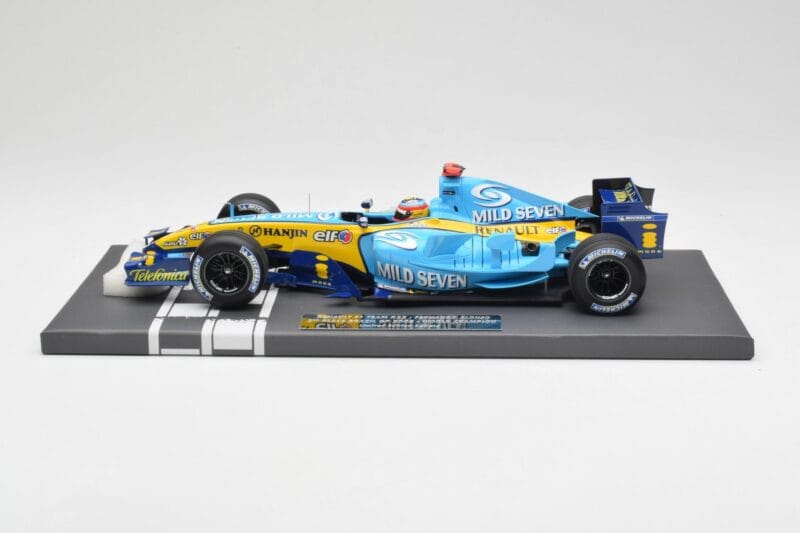 Renault F1 Team R25 #5 F. Alonso 3rd Place Brazil GP 2005 World Champion Minichamps 1:18 117051705 Métal Moulé