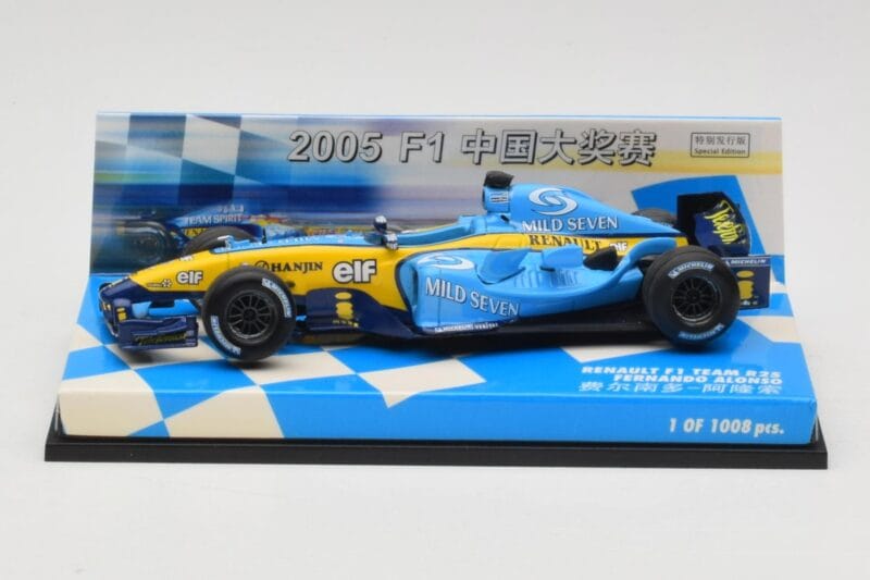 Renault R25 #5 F. Alonso Race Car 2005 Minichamps 1:43 403050025 Métal Moulé
